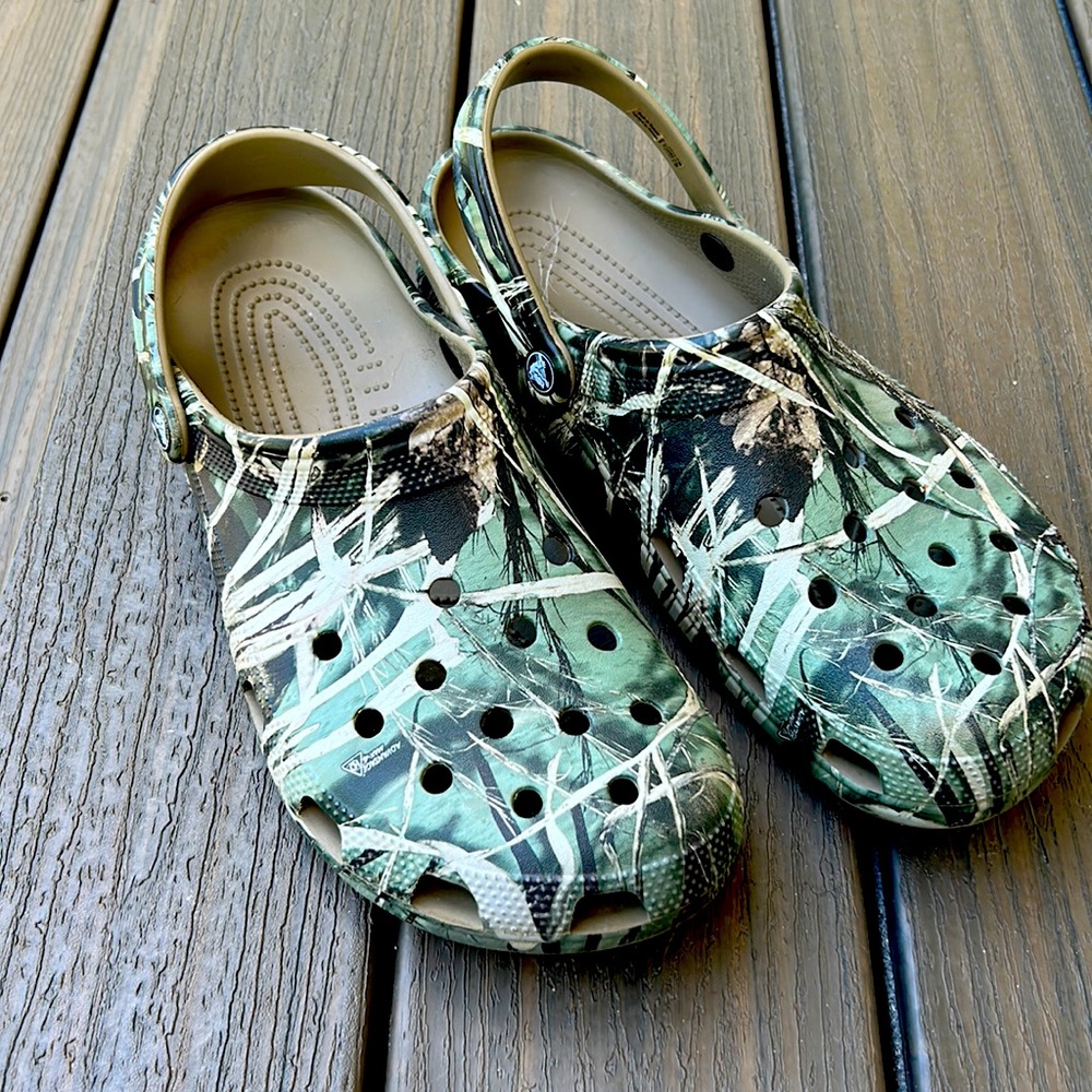 Size 12 camo crocs